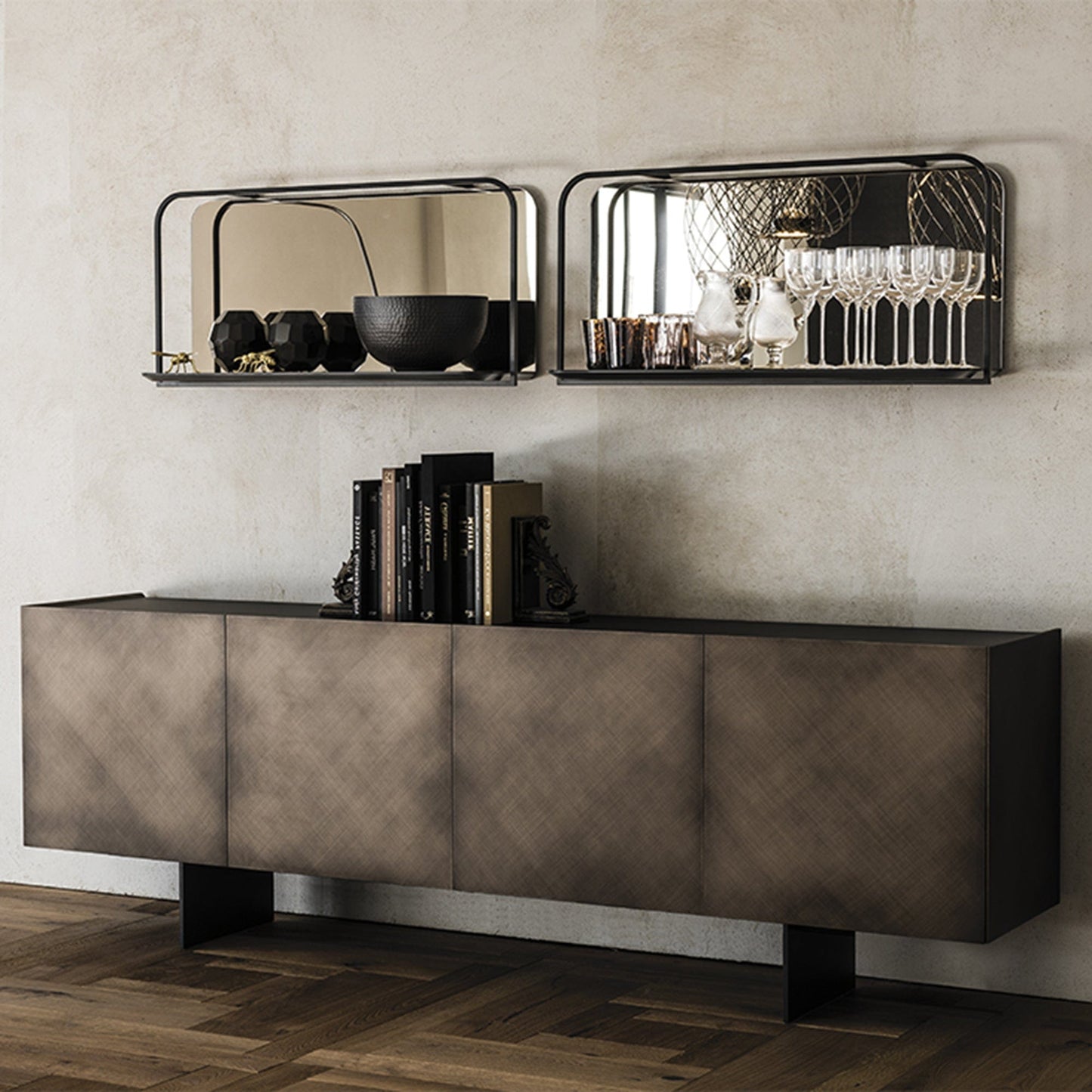 Cattelan Italia Arizona - Sideboard In Brushed Finish
