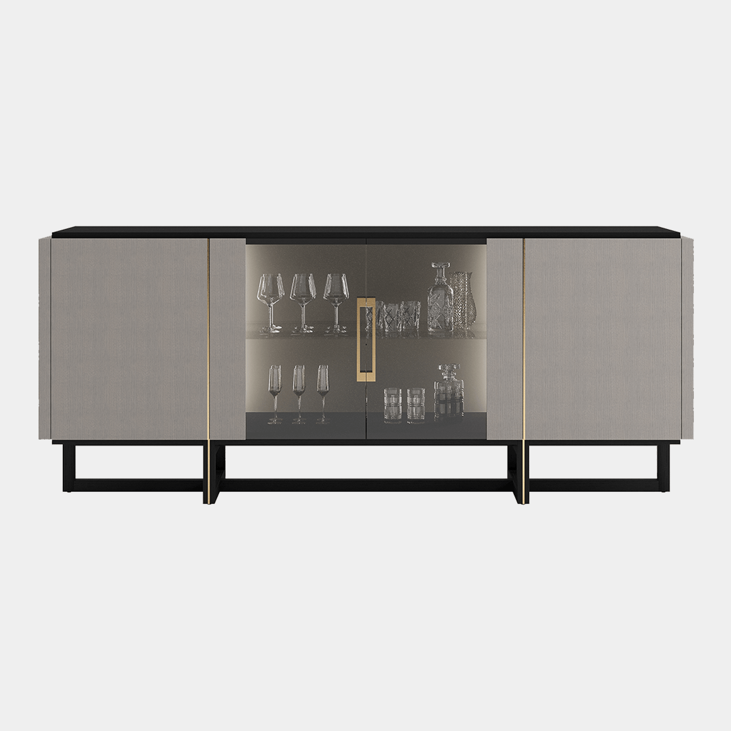 Porto - Sideboard, Gold Detailing