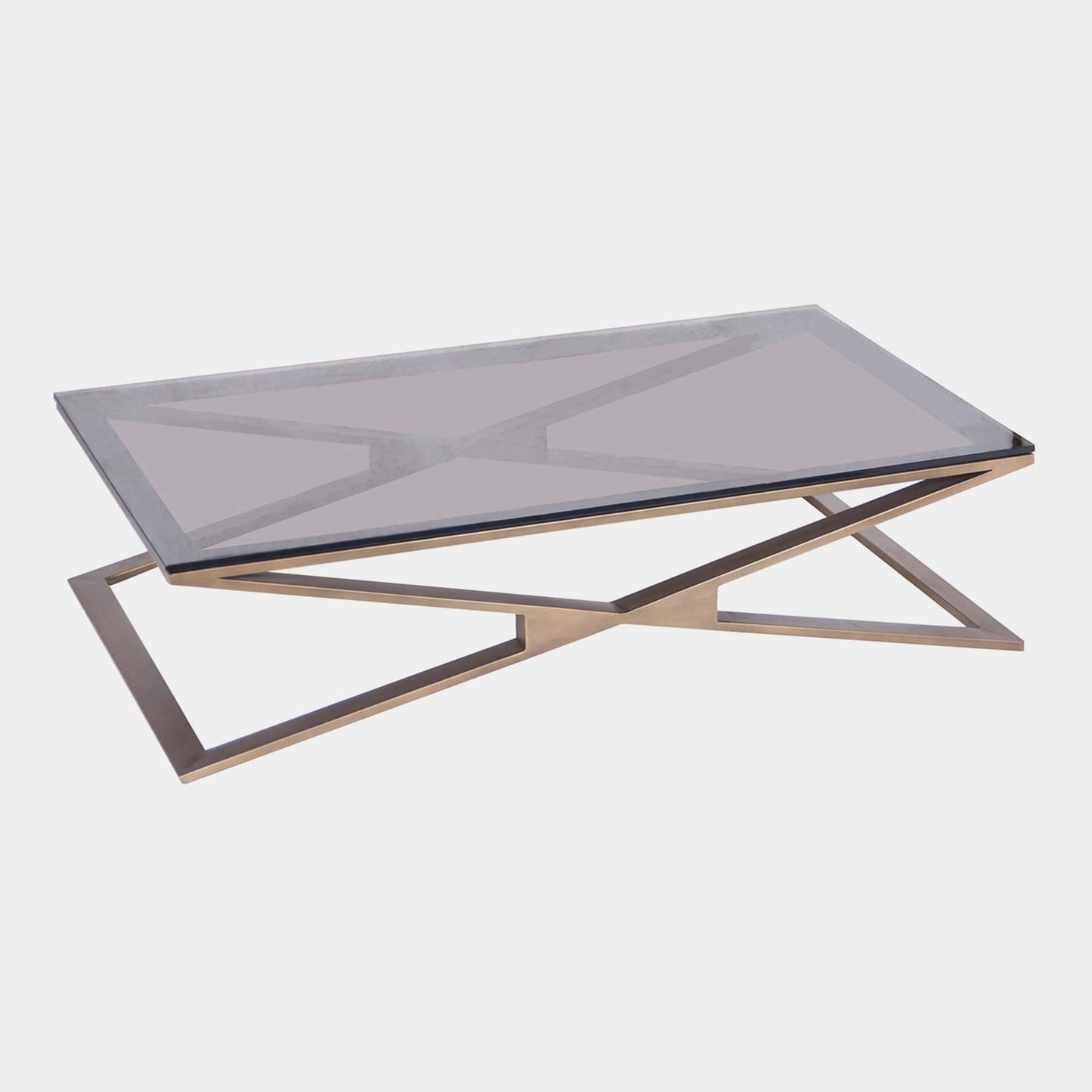 Niro - Coffee Table In Bronzed Toughened Glass