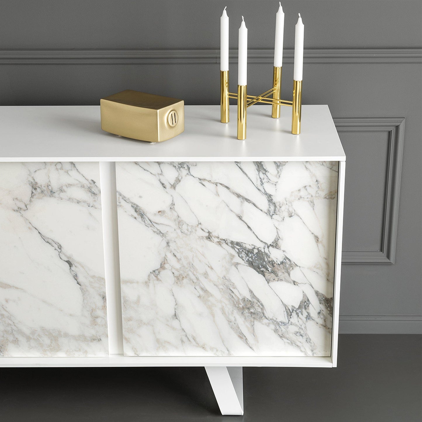 Calligaris Secret - 3 Door Sideboard In Ceramic