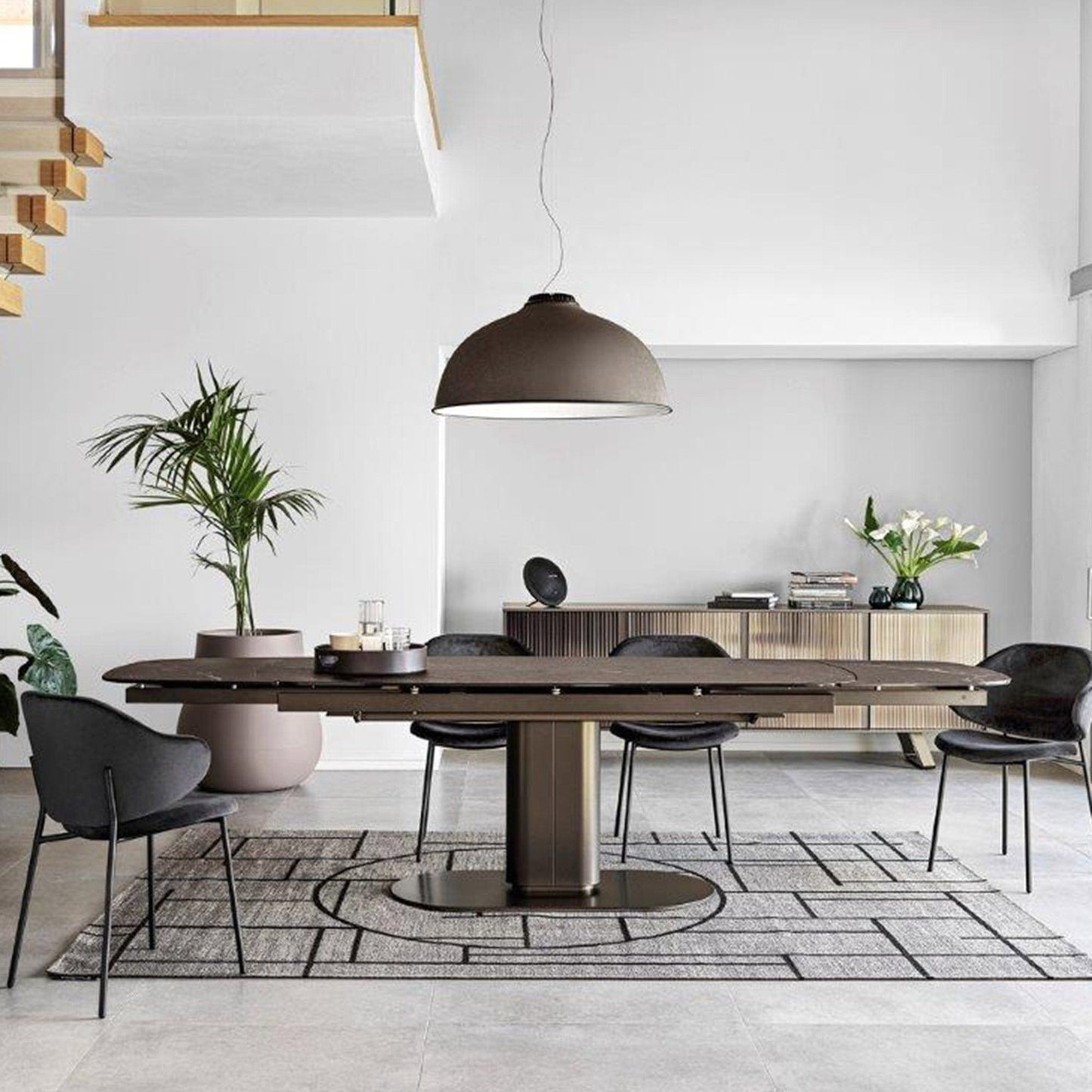 Calligaris Holly - Dining Chair In Velvet Fabric