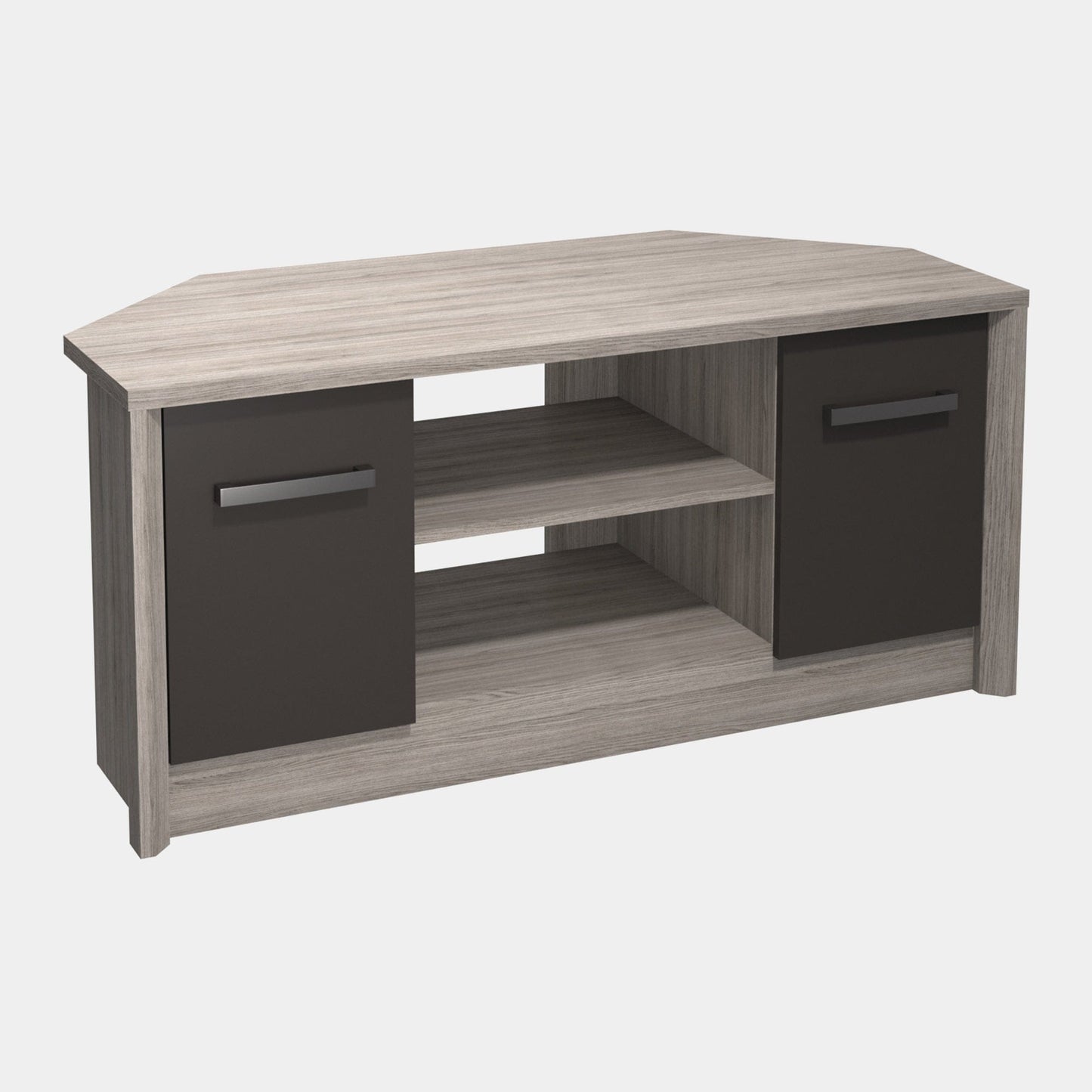 Compton - Grey Oak Corner TV Unit