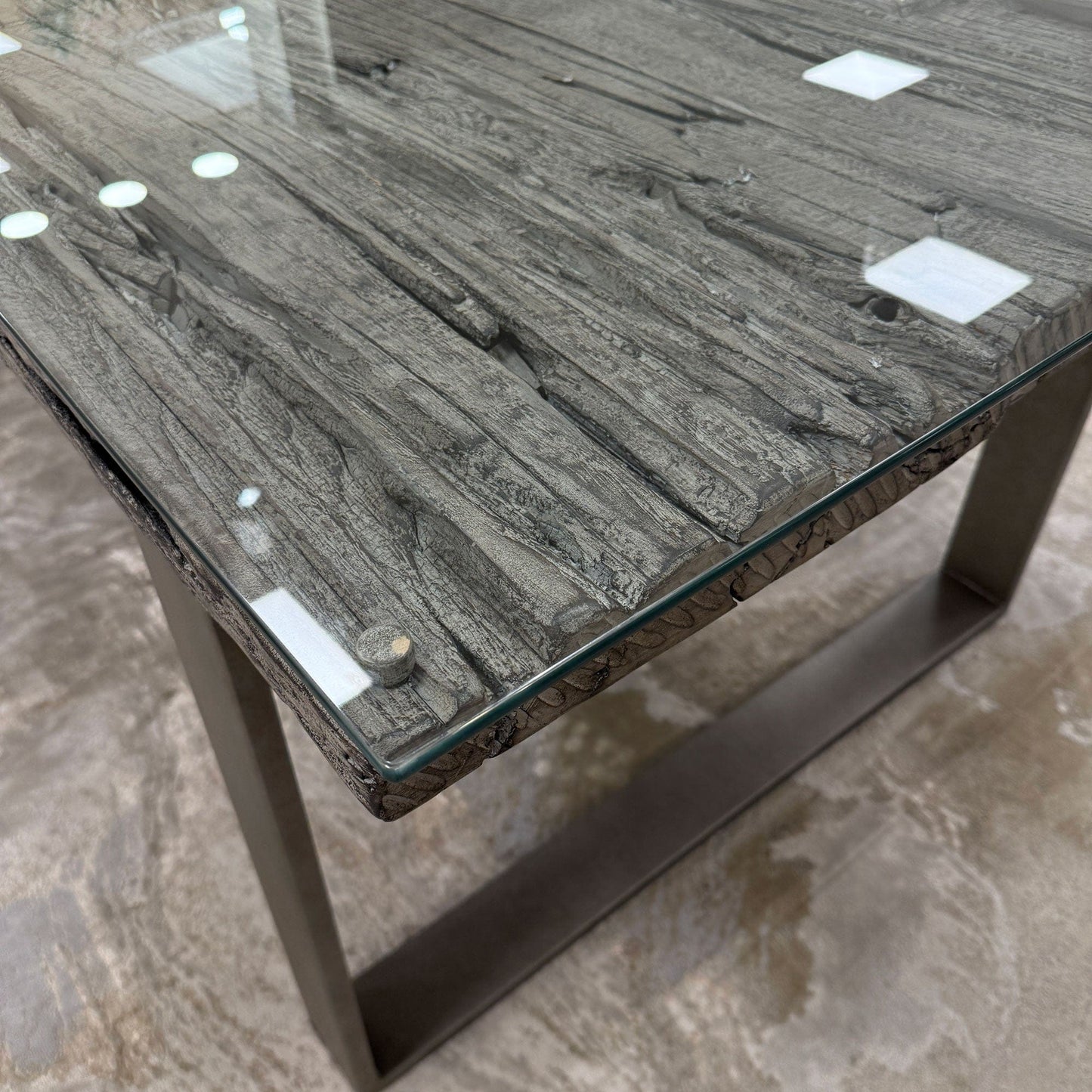 Myrtle - Dining Table Reclaimed Railway Sleeper - Item As Pictured