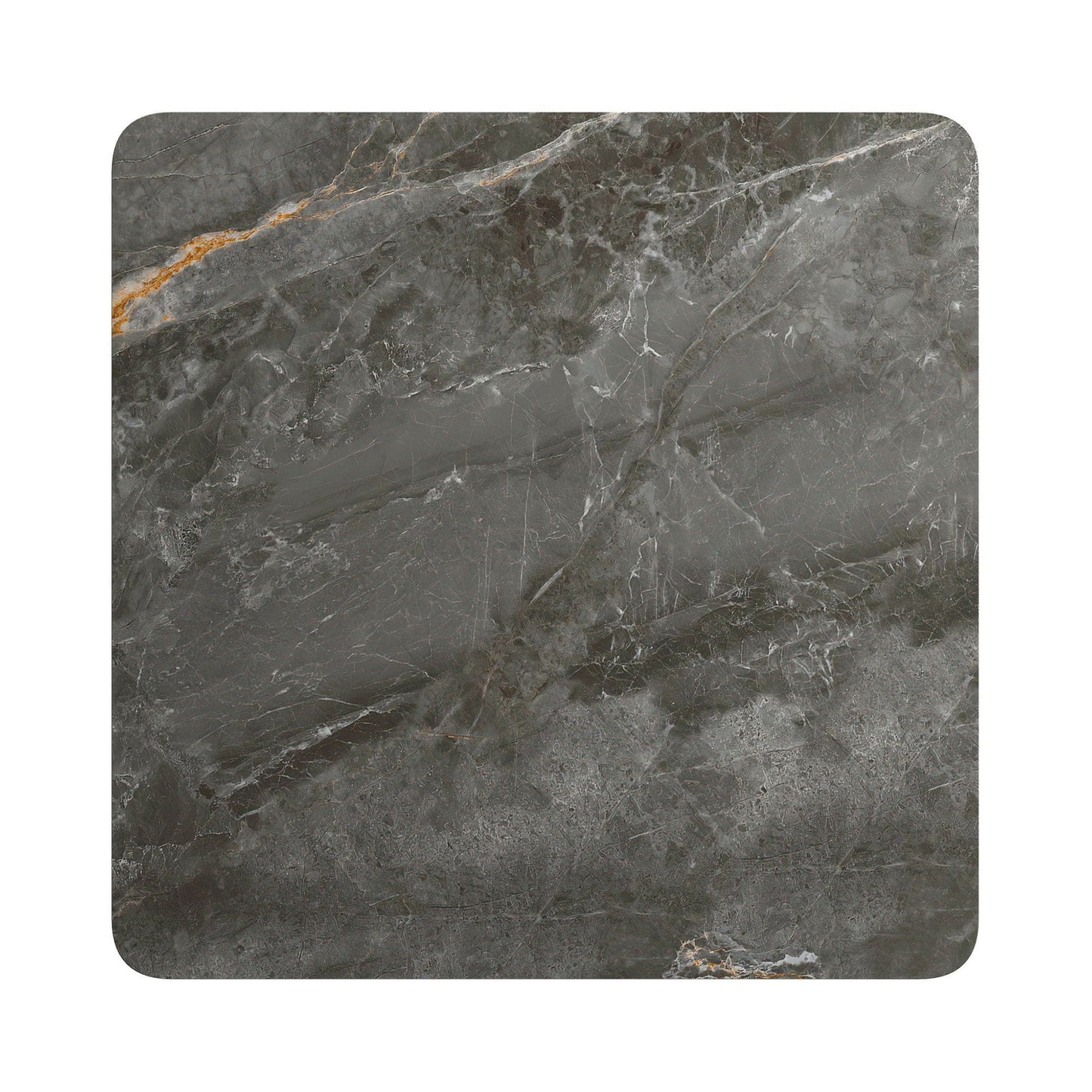 Trinity - Square Dining Table, Grey & Gold