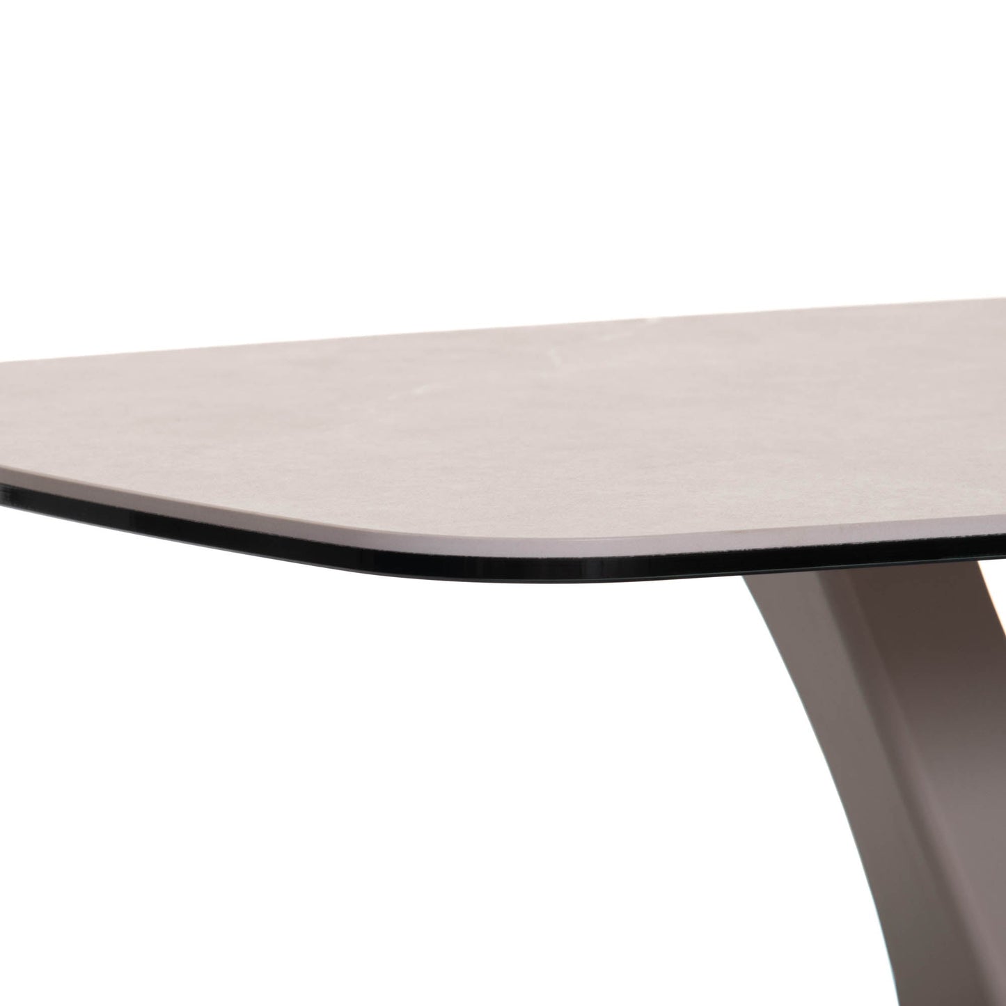 Bari - Coffee Table With Beige Ceramic Top