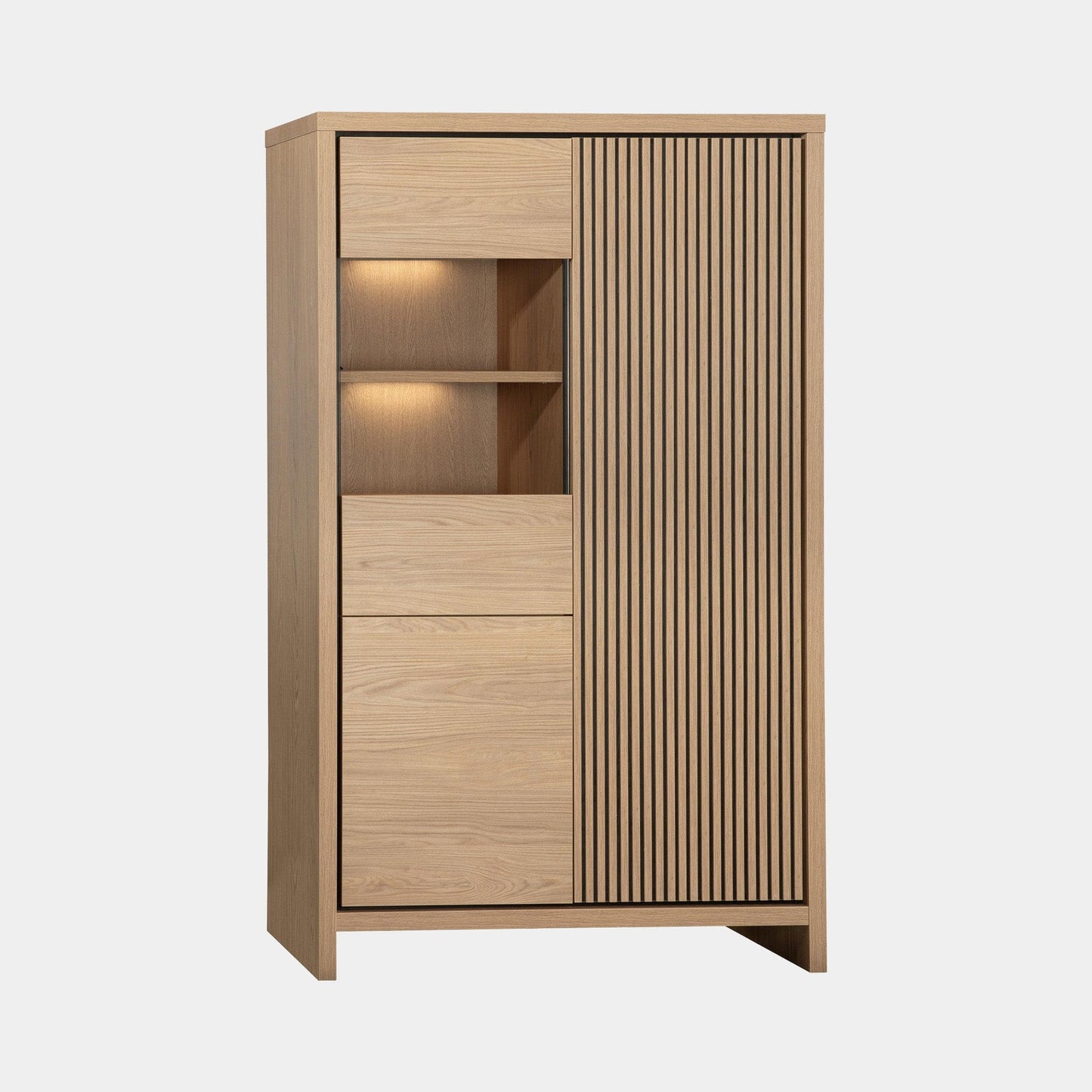 Bergen - Display Cabinet. 2 Door With LED Lighting