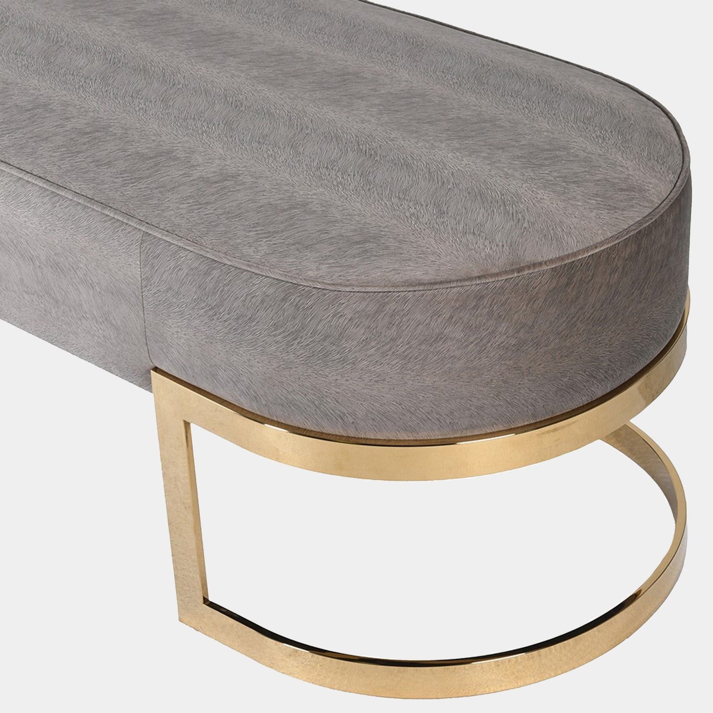 Kenobi - Dining Bench, Gold & Grey