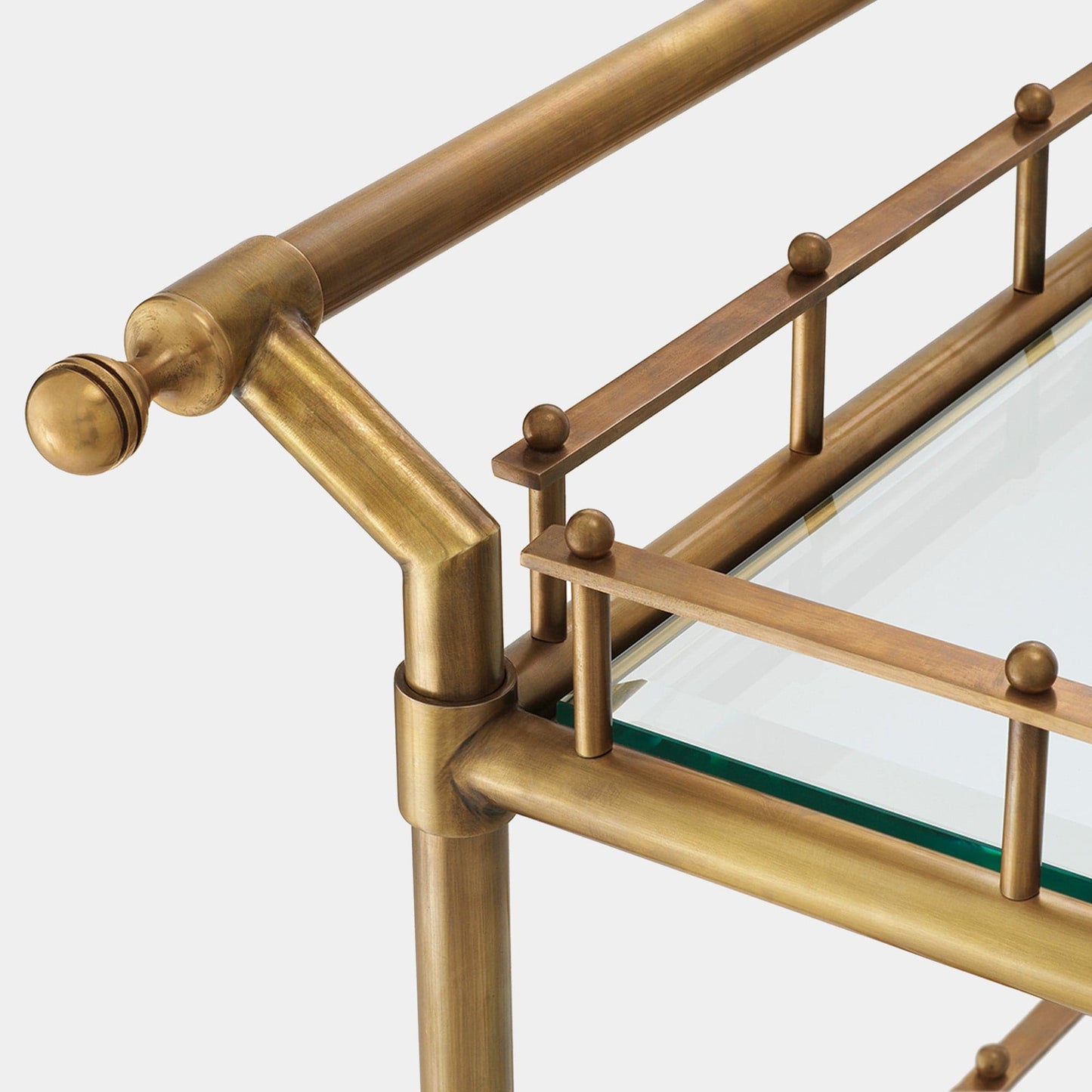 Eichholtz Scarlett - Large Drinks Trolley Vintage Brass Finish