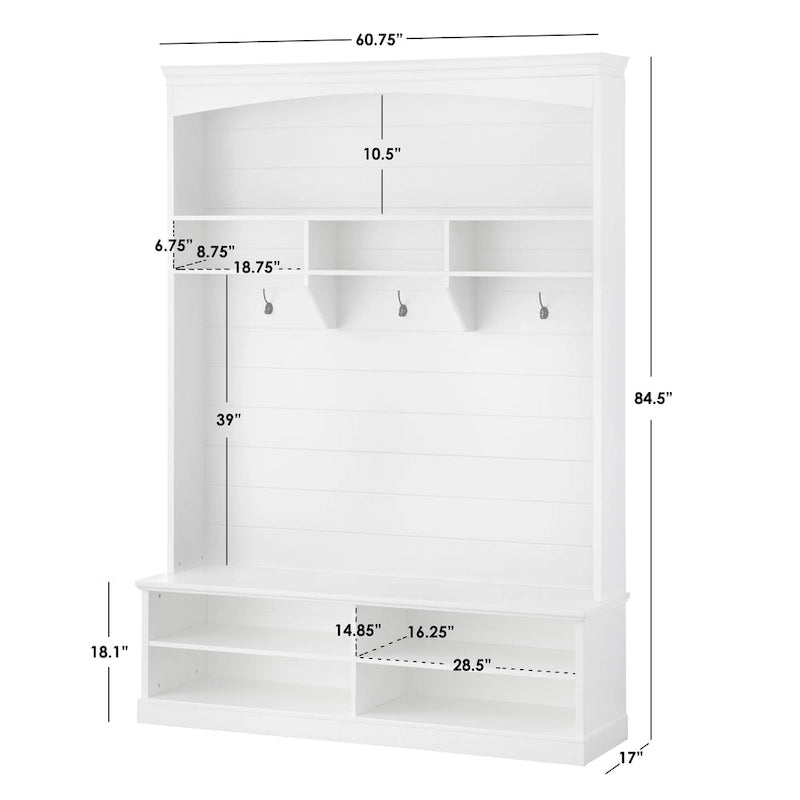 Simple Living Portage Shiplap Entryway Cabinet
