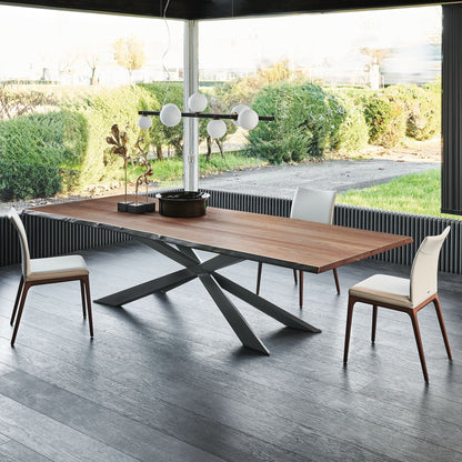 Cattelan Italia - Spyder Dining Table Walnut Canaletto Wood