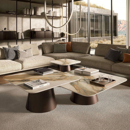 Cattelan Italia Albert - Square Coffee Table In Keramik