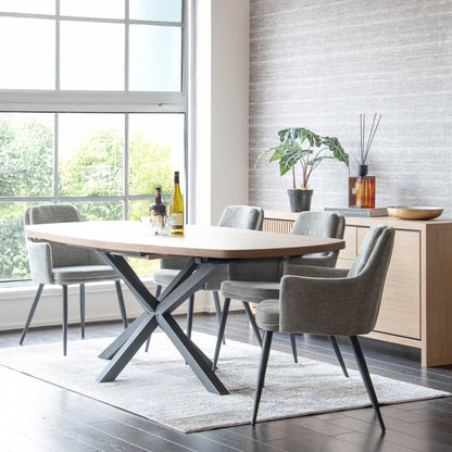 Bergen - Extending Dining Table, Blonde Oak