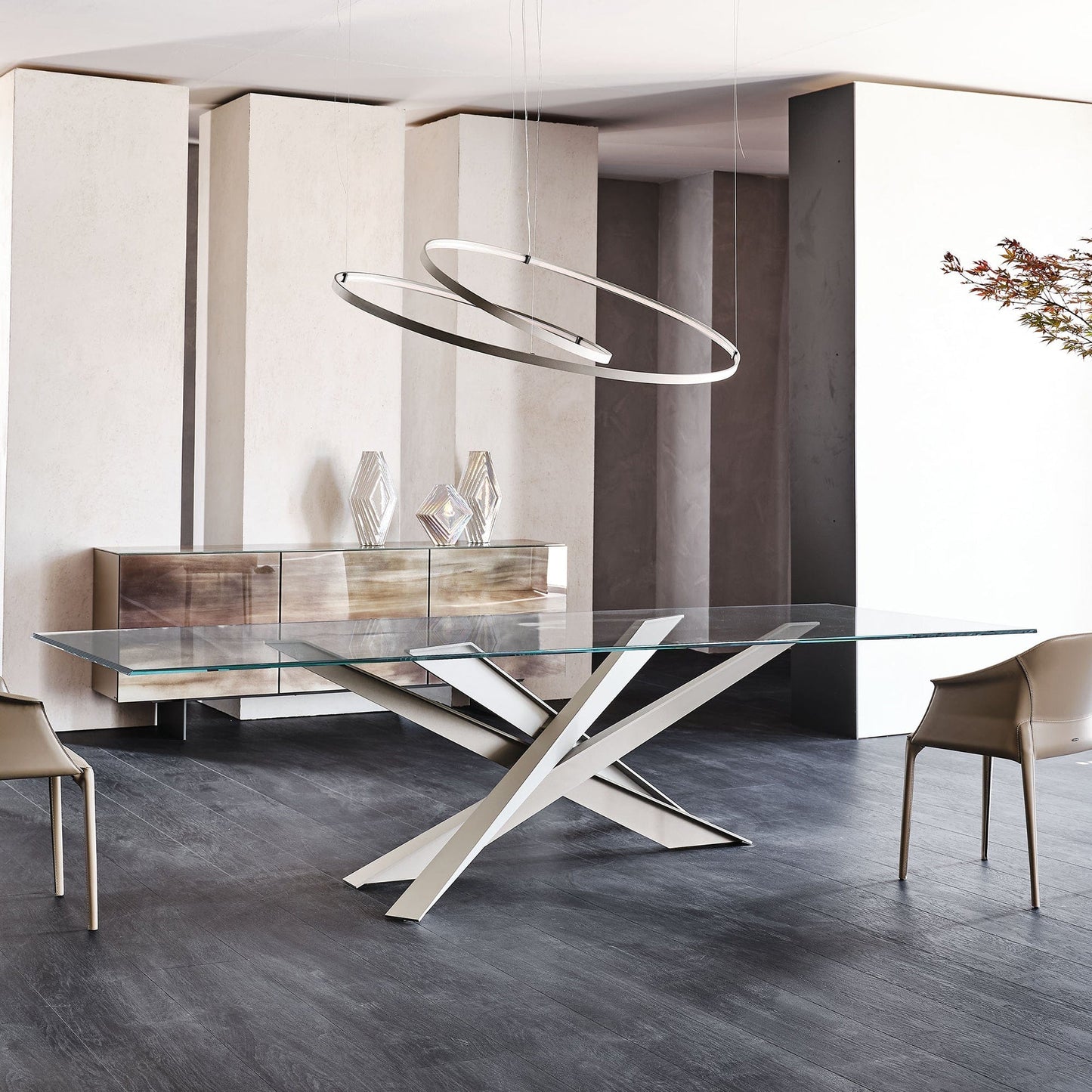 Cattelan Italia - Lancer Dining Table Glass Top