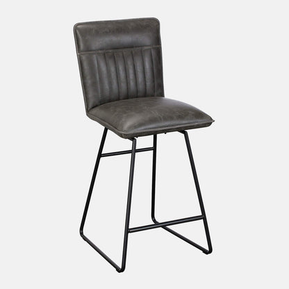 Copper - Swivel Bar Stool In PU Leather