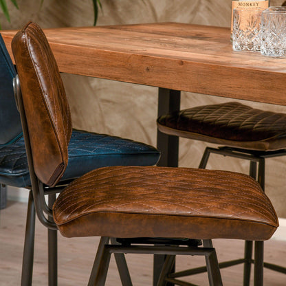 Downtown - Swivel Bar Stool In PU Leather