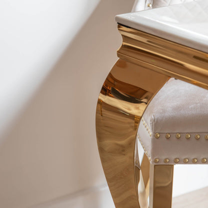 Dubai - Dining Table,  Marble Effect Top