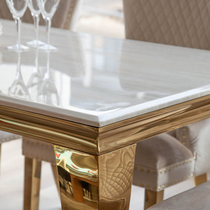 Dubai - Dining Table,  Marble Effect Top