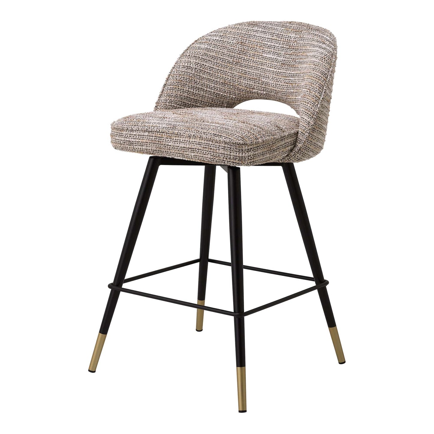 Eichholtz Cliff - Swivel Set Of 2 Counter Stools In Fabric