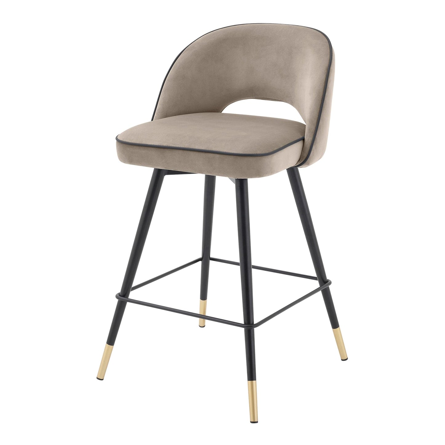 Eichholtz Cliff - Swivel Set Of 2 Counter Stools In Fabric