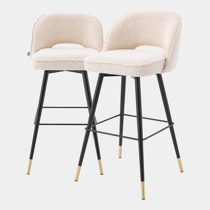 Eichholtz Cliff - Swivel Set Of 2 Barstools