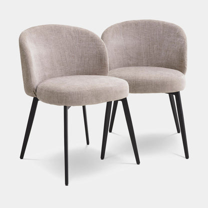 Eichholtz Lloyd - Set Of 2 Dining Chairs In Fabric