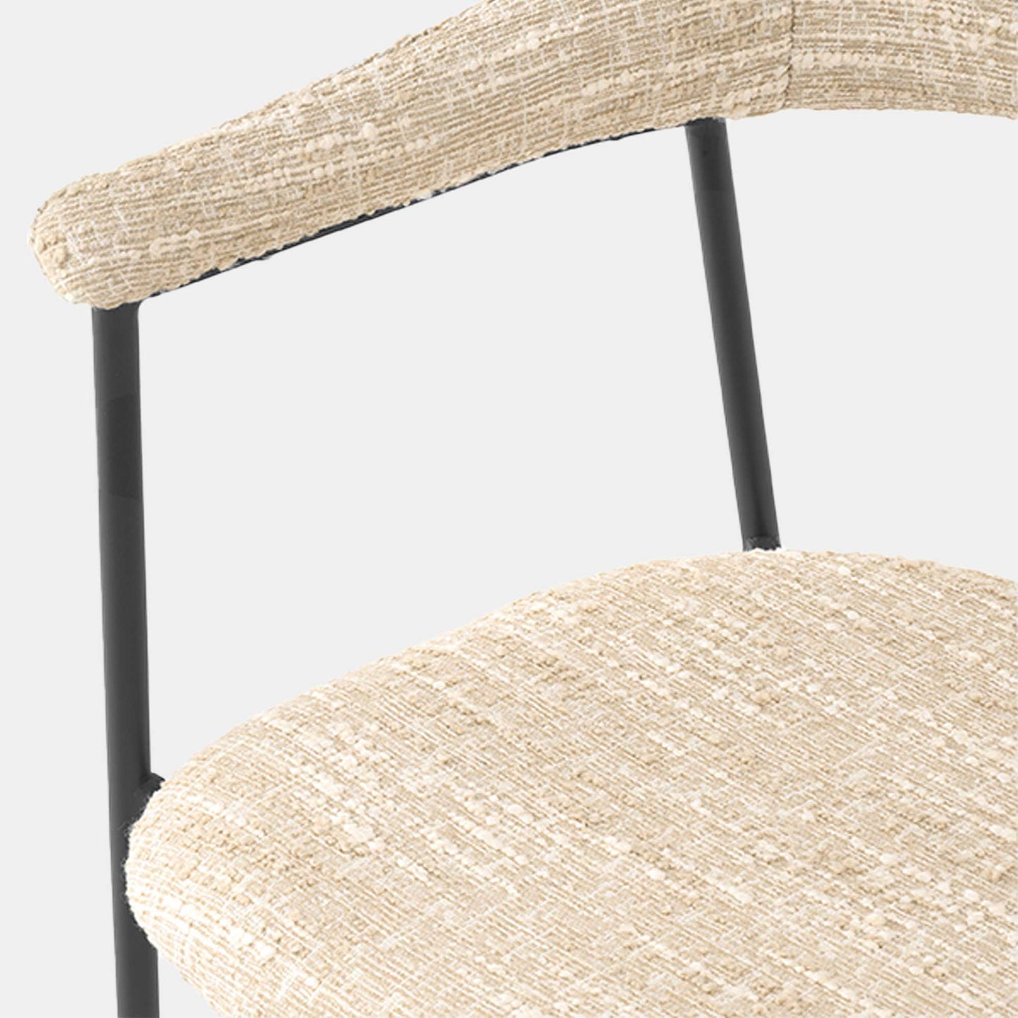 Eichholtz Julio - Set Of 2 Dining Chairs In Boucle Fabric