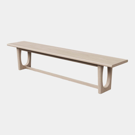 Enya - Dining Bench, Natural Oak Finish