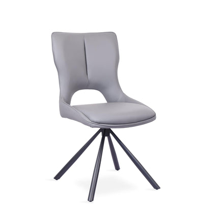 Grigio - Swivel Dining Chair In PU Leather