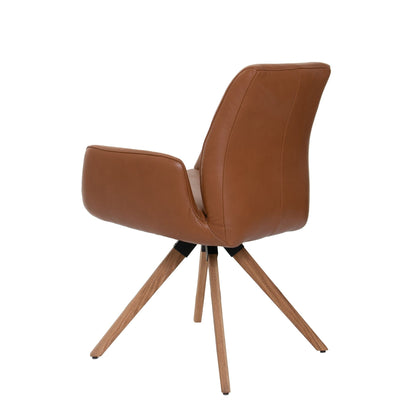 Layla - Swivel Armchair In Leather