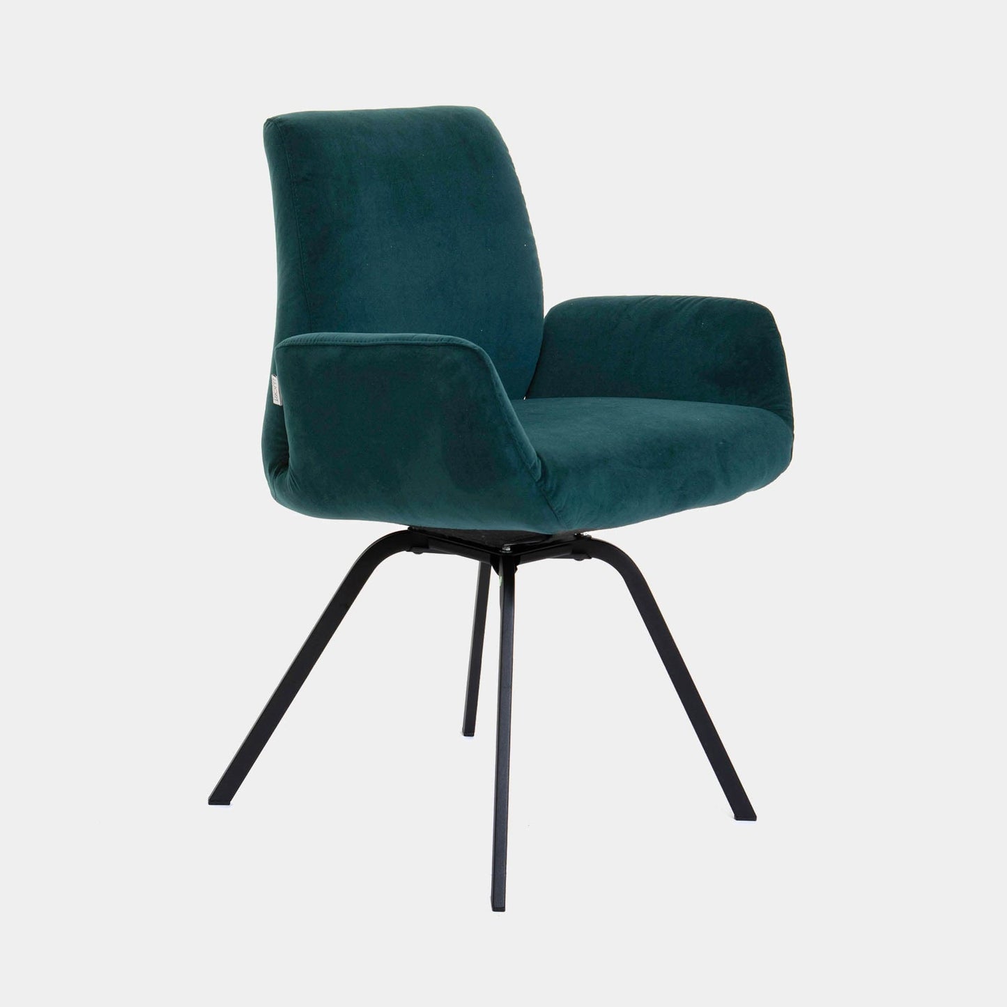Lily- Swivel Armchair In Velvet Fabric