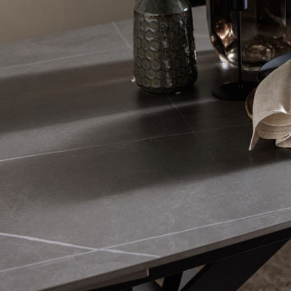 Loire - Extending Dining Table, Stone Effect Top