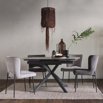 Loire - Extending Dining Table, Stone Effect Top