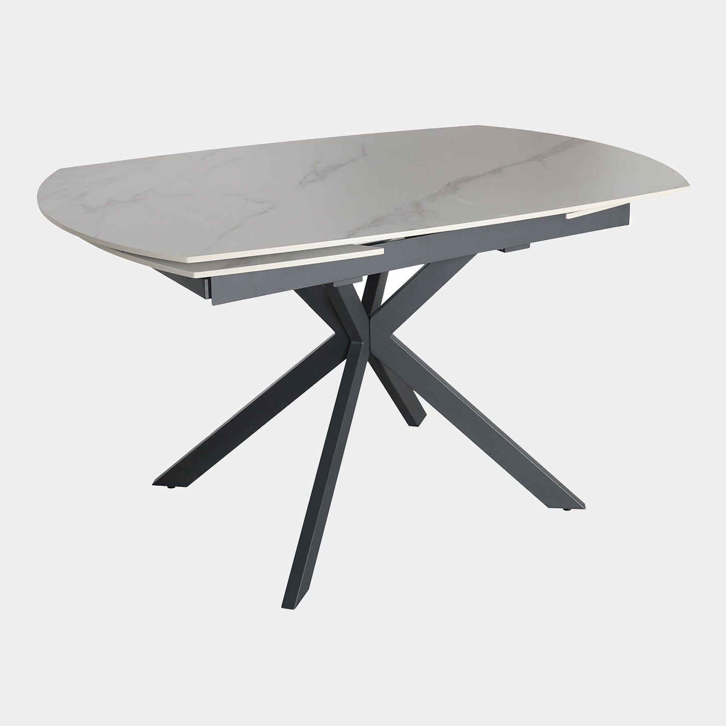 Loire - Extending Dining Table, Stone Effect Top