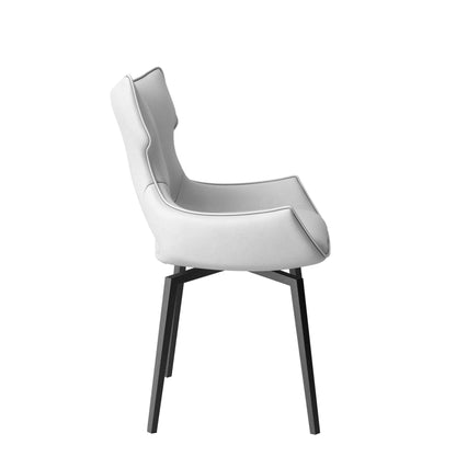 Luca - Swivel Dining Chair In PU Leather