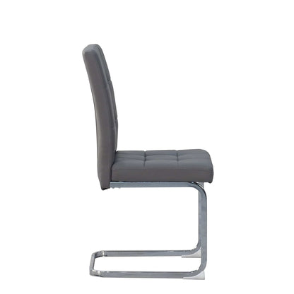 Lucas - Cantilever Dining Chair In PU Leather