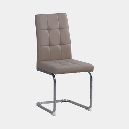 Lucas - Cantilever Dining Chair In PU Leather