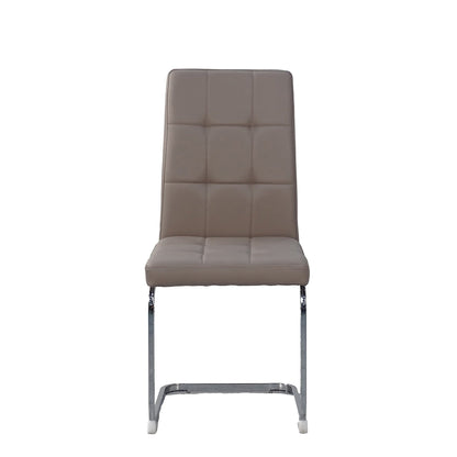 Lucas - Cantilever Dining Chair In PU Leather