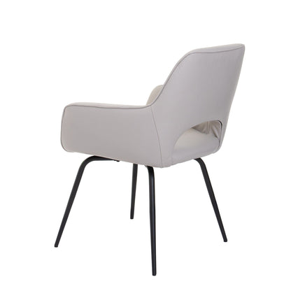 Luna - Swivel Dining Chair In Soleda Leather