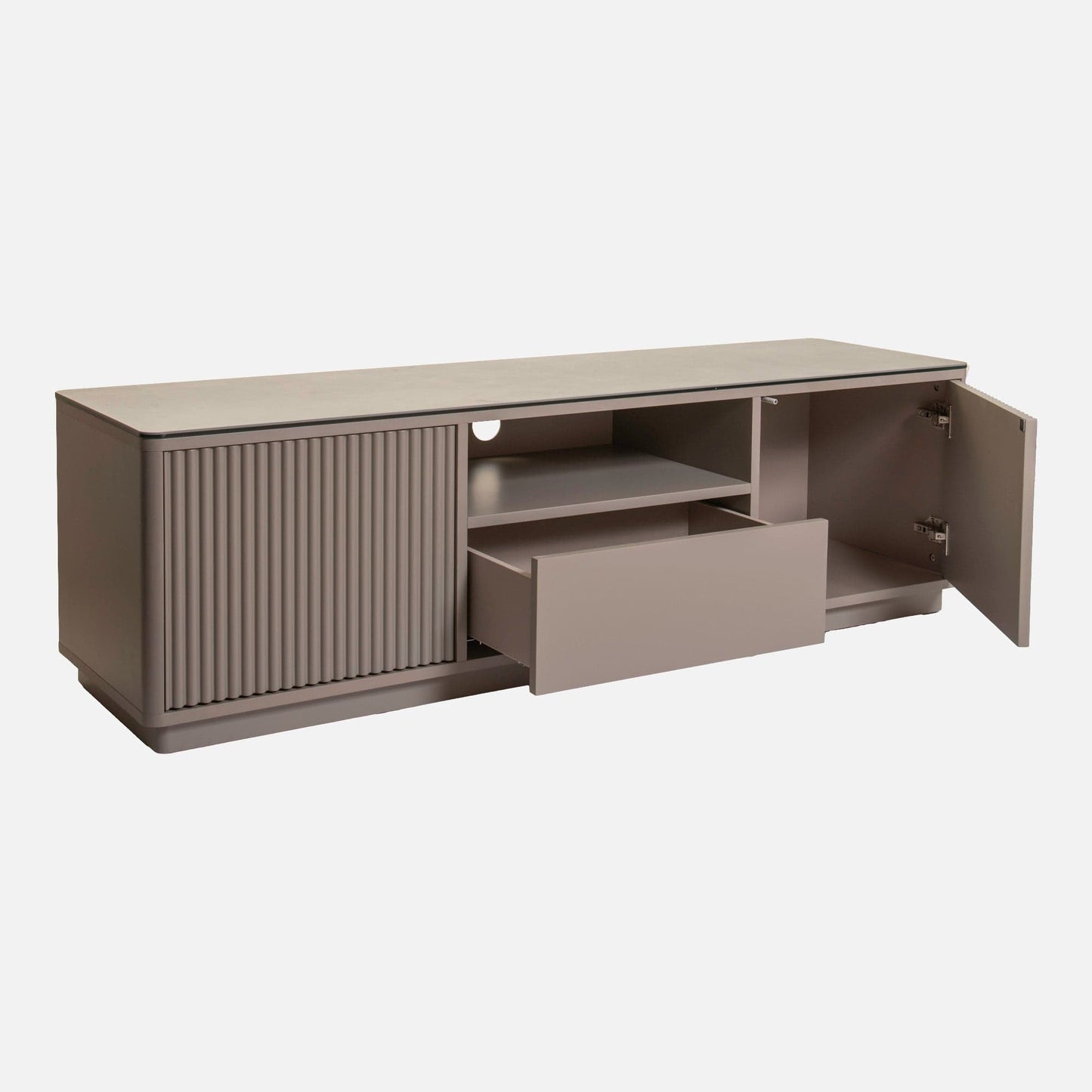 Otello - TV Cabinet In Beige With Ceramic Top