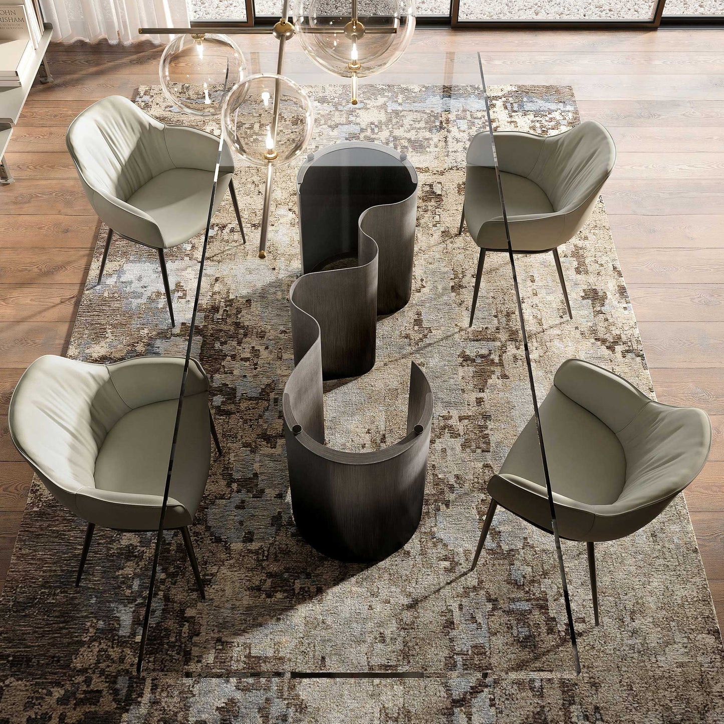 Cattelan Italia - Papel Dining Table Glass Top