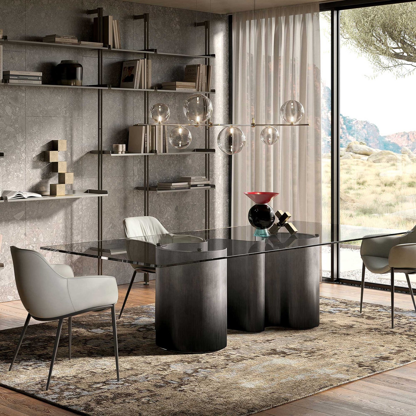 Cattelan Italia - Papel Dining Table Glass Top
