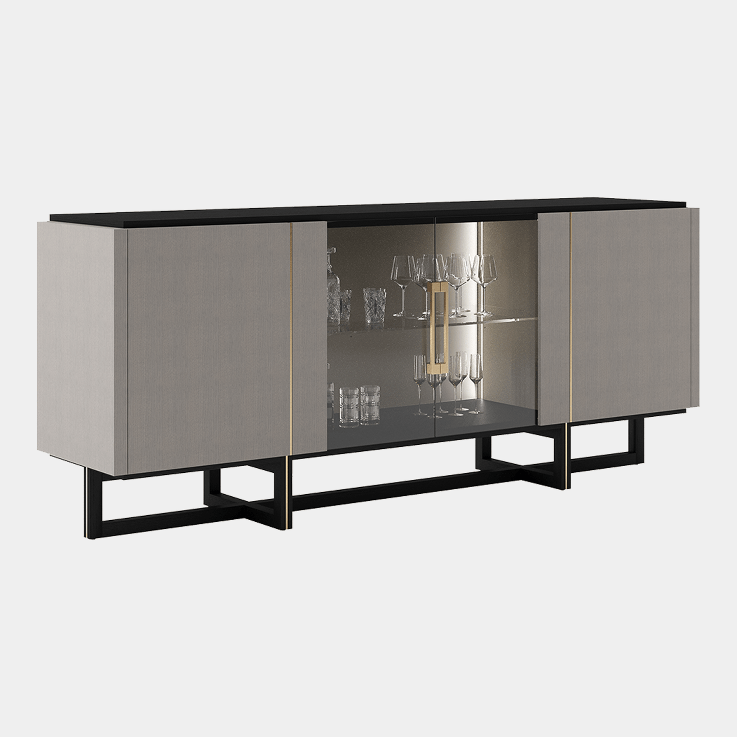 Porto - Sideboard, Gold Detailing