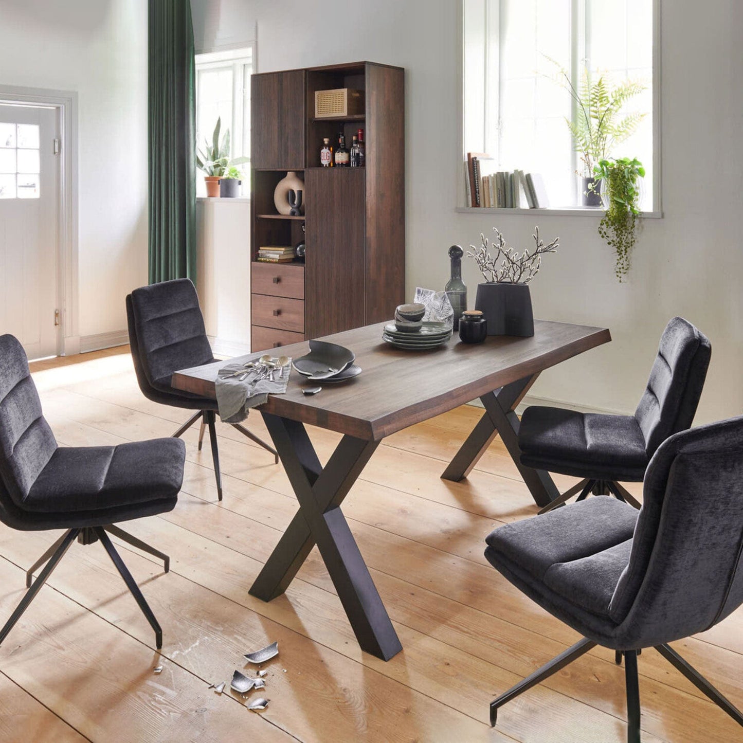 Rhodes - Dining Table, Oak Top