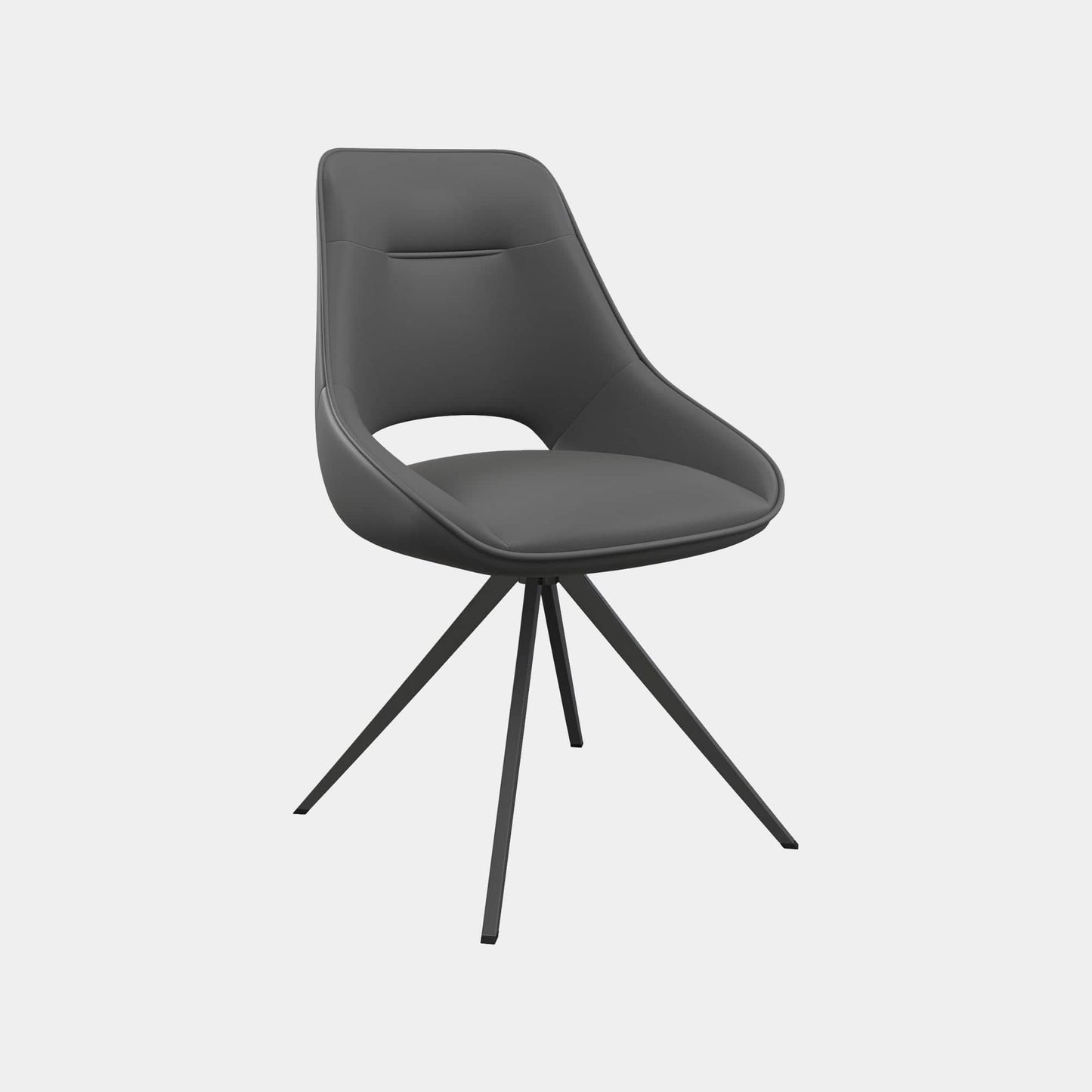 Matera - Swivel Dining Chair In PU Leather