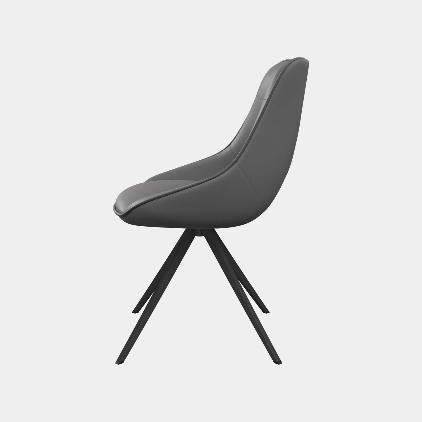 Matera - Swivel Dining Chair In PU Leather