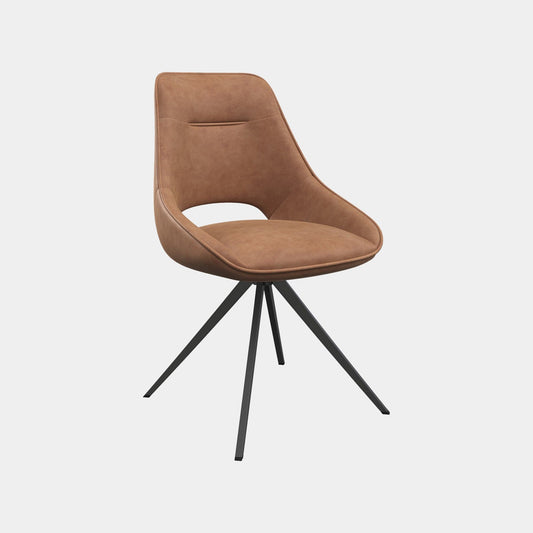 Matera - Swivel Dining Chair In PU Leather