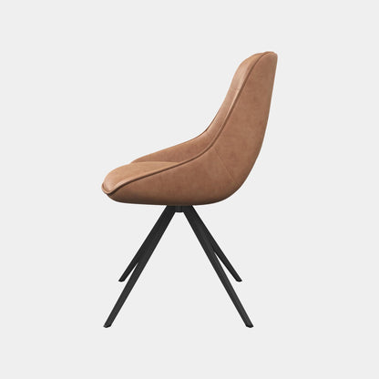 Matera - Swivel Dining Chair In PU Leather