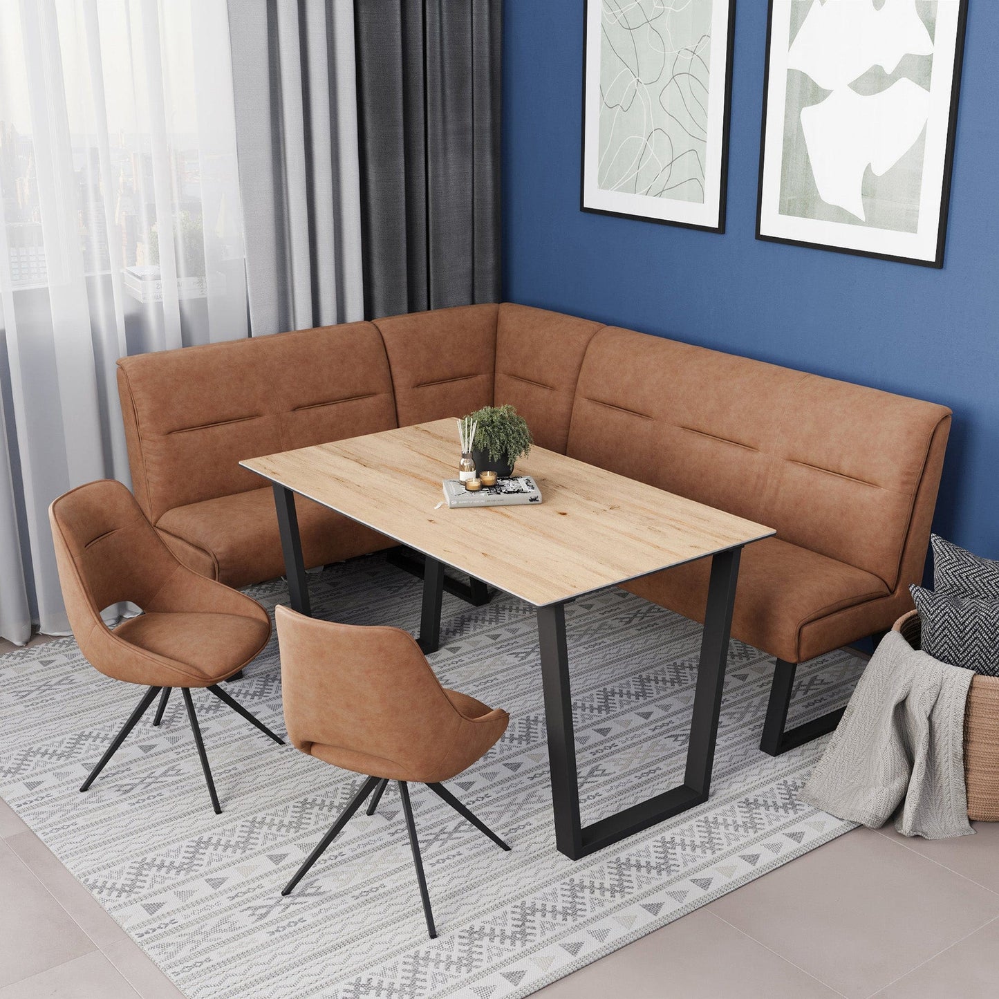 Matera - Swivel Dining Chair In PU Leather