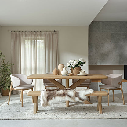 West Lake - Dining Bench, White Oak