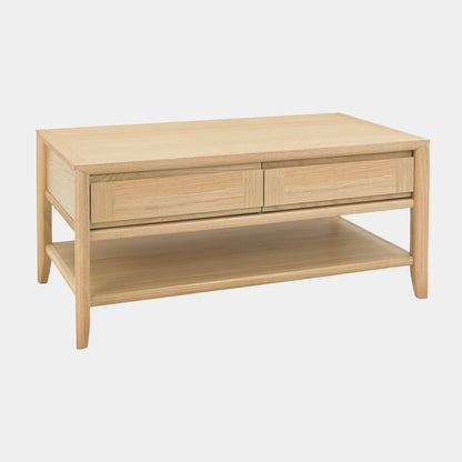 Bremen - 2 Drawer Coffee Table In Oak Finish